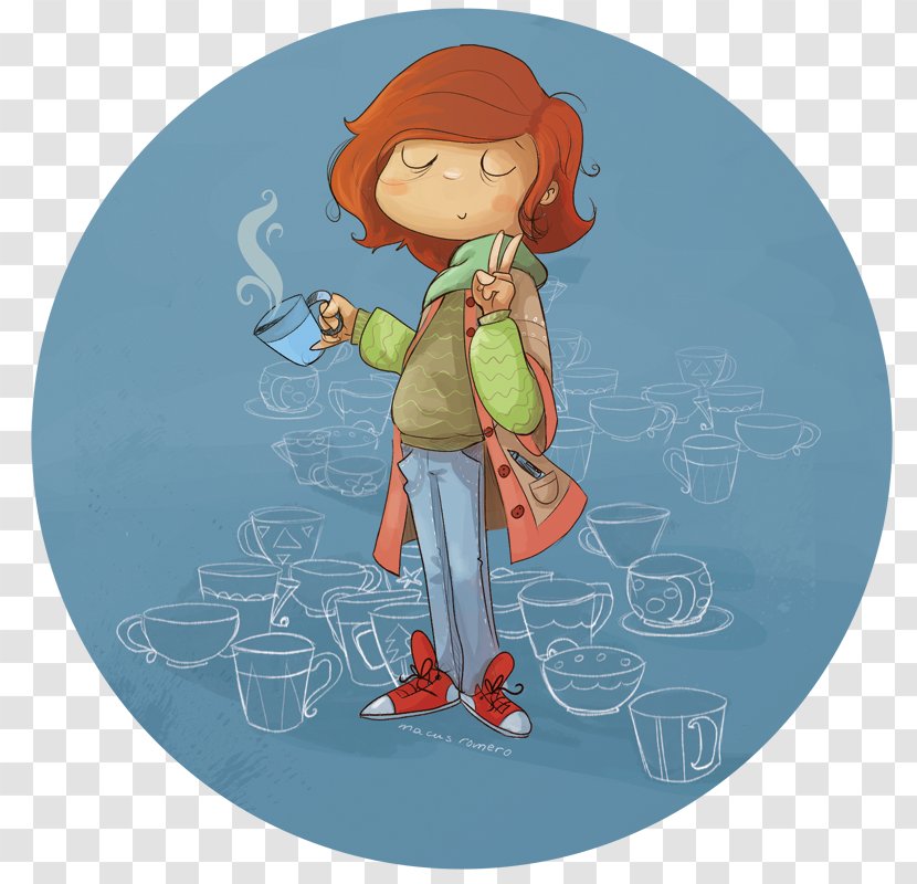 Coffee Cup Cafe Latte Illustration - Teacup Transparent PNG