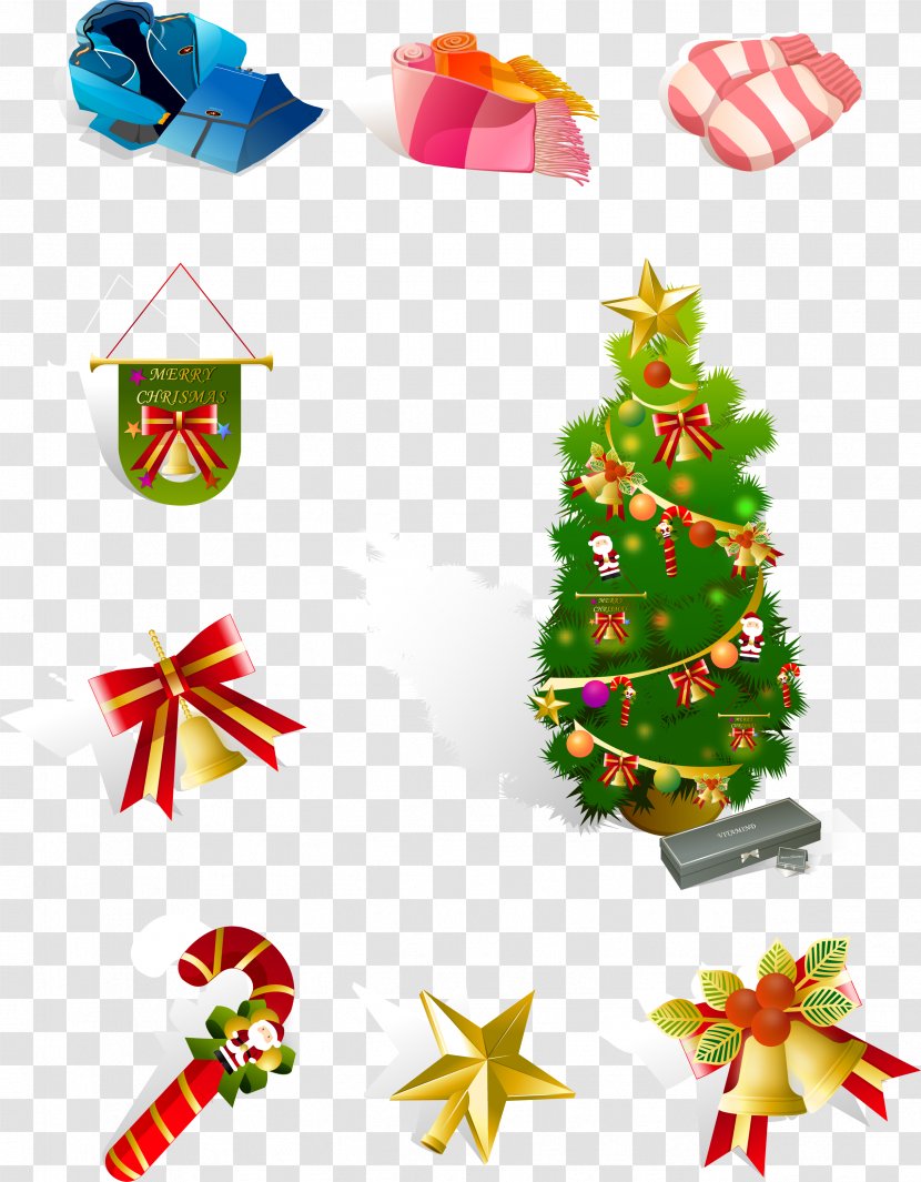 Candy Cane Christmas Ornament Tree - Decoration Collection Transparent PNG