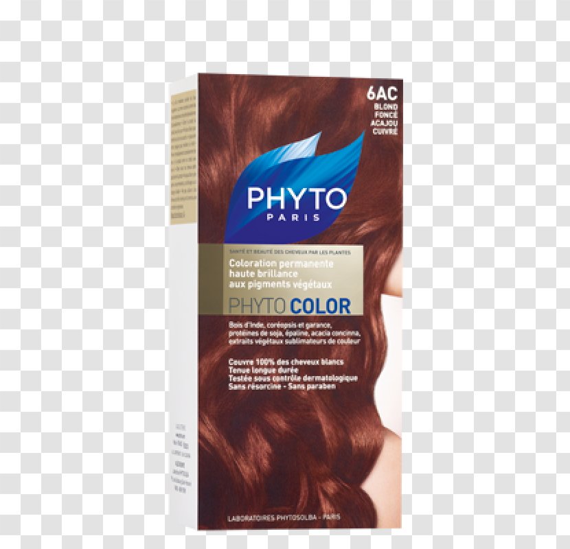 Phyto Color Mahogany Copper Blond - Human Hair Transparent PNG
