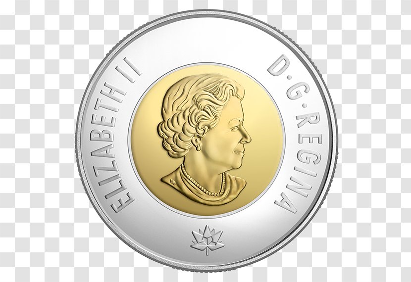 150th Anniversary Of Canada Toonie Loonie Coin - Commemorative - Uncirculated Transparent PNG