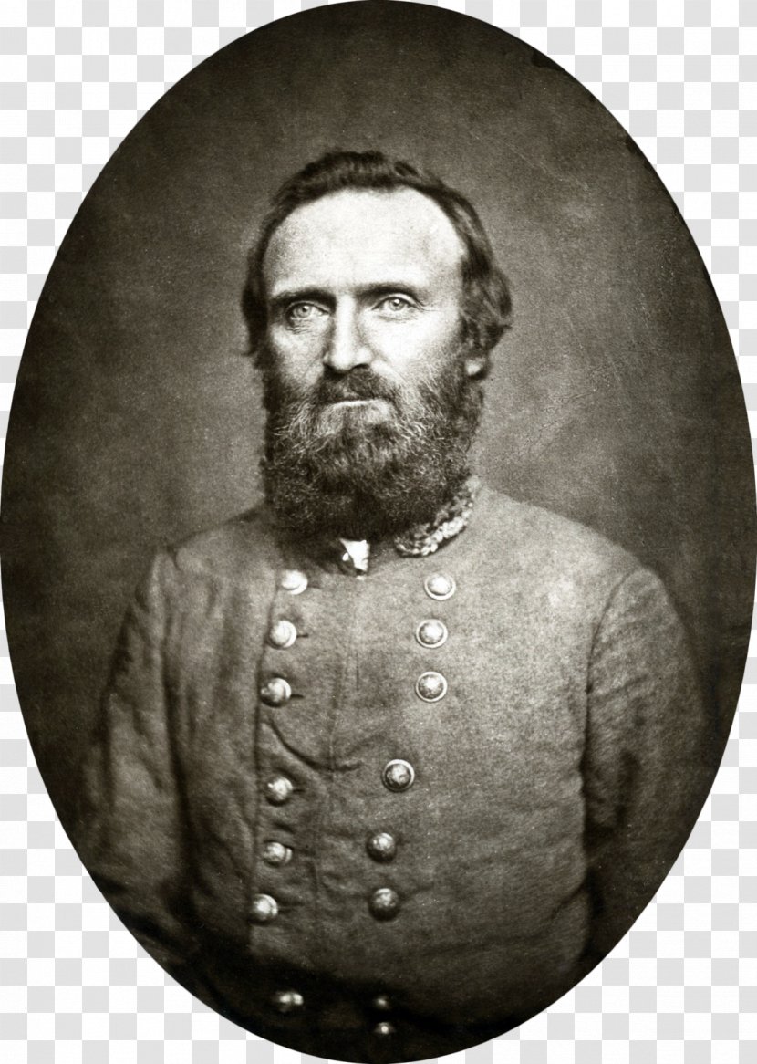 Stonewall Jackson American Civil War Confederate States Of America Virginia Battle Chancellorsville - Black And White - General Transparent PNG