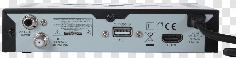 Electronics Single Cable Distribution FTA Receiver Common Interface HDMI - Audio - Satellite Transparent PNG