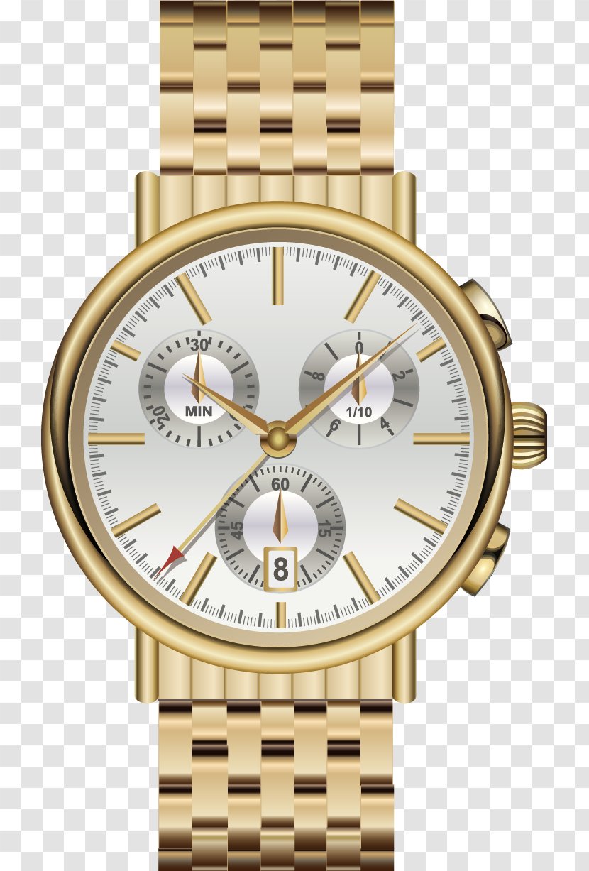 Rolex Datejust Watch Stock Photography Royalty-free Clip Art - Gold Watches Transparent PNG