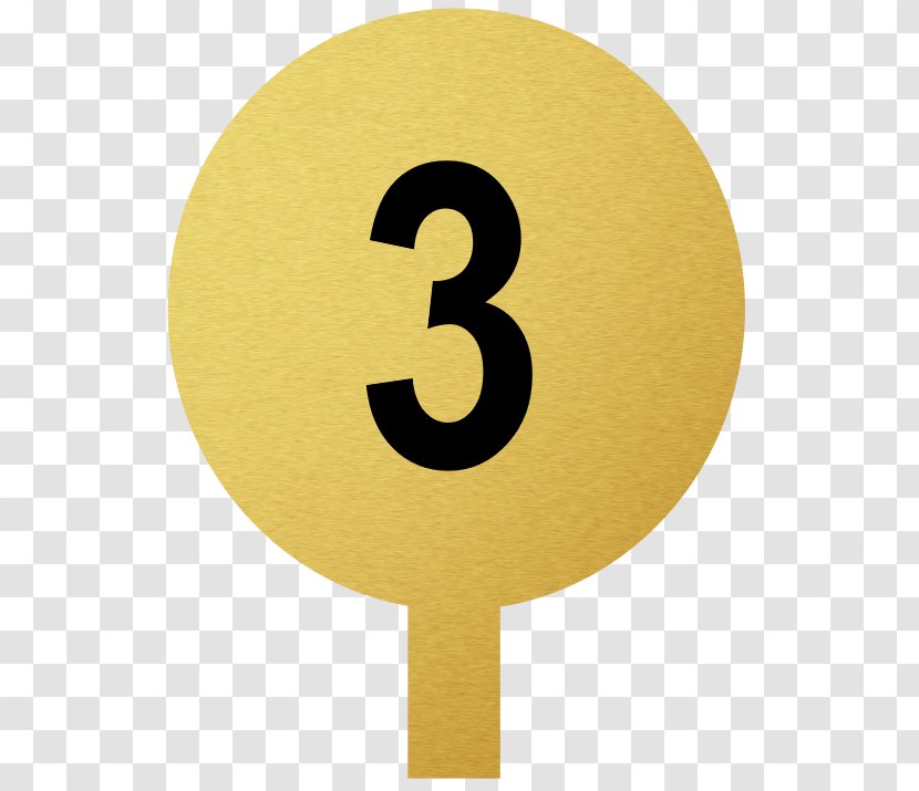 Number Circle - Yellow Transparent PNG