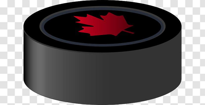 Canada Hockey Puck Ice Clip Art - Red Transparent PNG