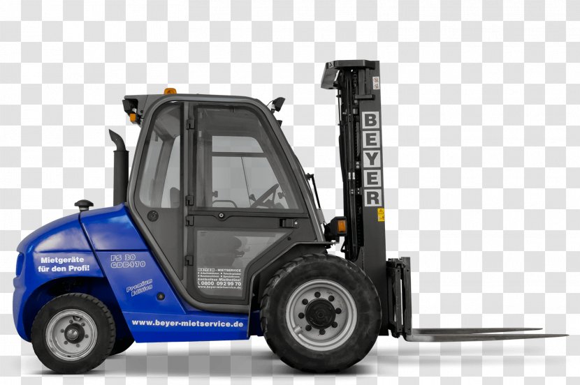 Tire Forklift BEYER-Mietservice KG - Grad Der Behinderung - Baumaschinenverleih Wheel Motor VehicleStapler Transparent PNG