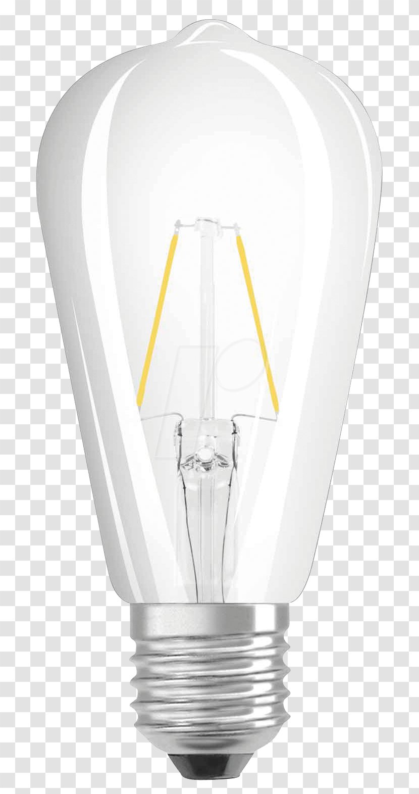 Incandescent Light Bulb Edison Screw LED Lamp - Lightemitting Diode Transparent PNG