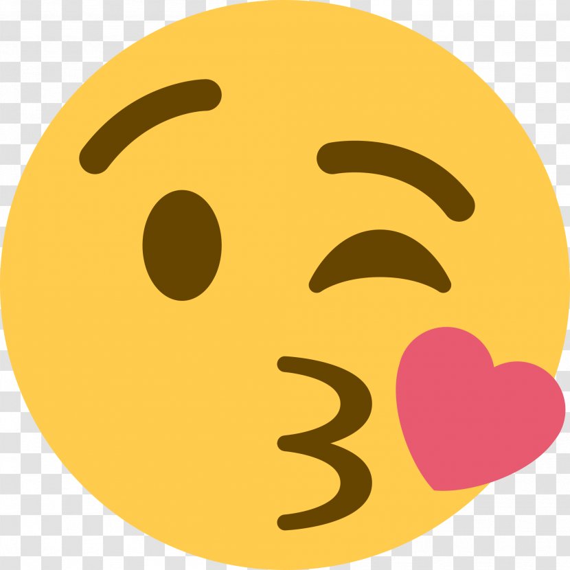 Emoji Kiss Love Sticker Wink Transparent PNG