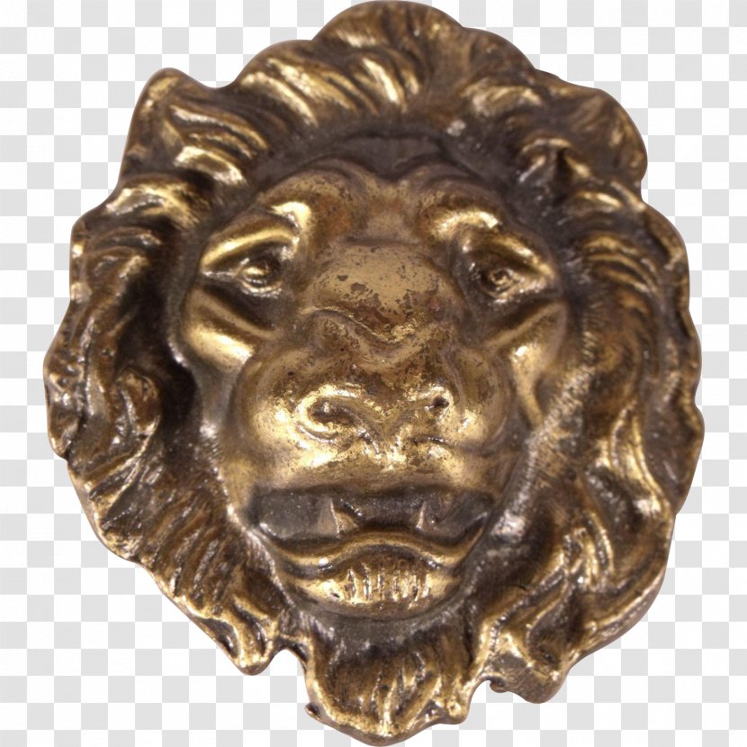 Bronze 01504 - Metal - Lion Head Transparent PNG
