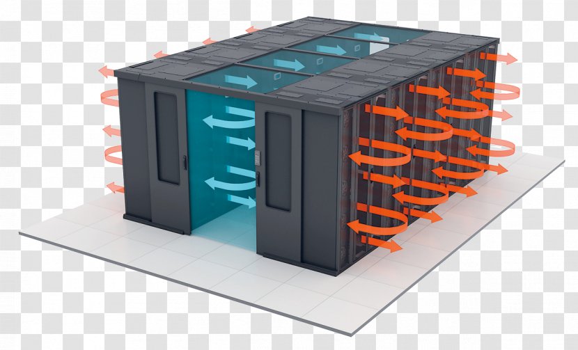 Data Center Server Room Refrigeration APC By Schneider Electric Computer Servers - Air Conditioning Transparent PNG