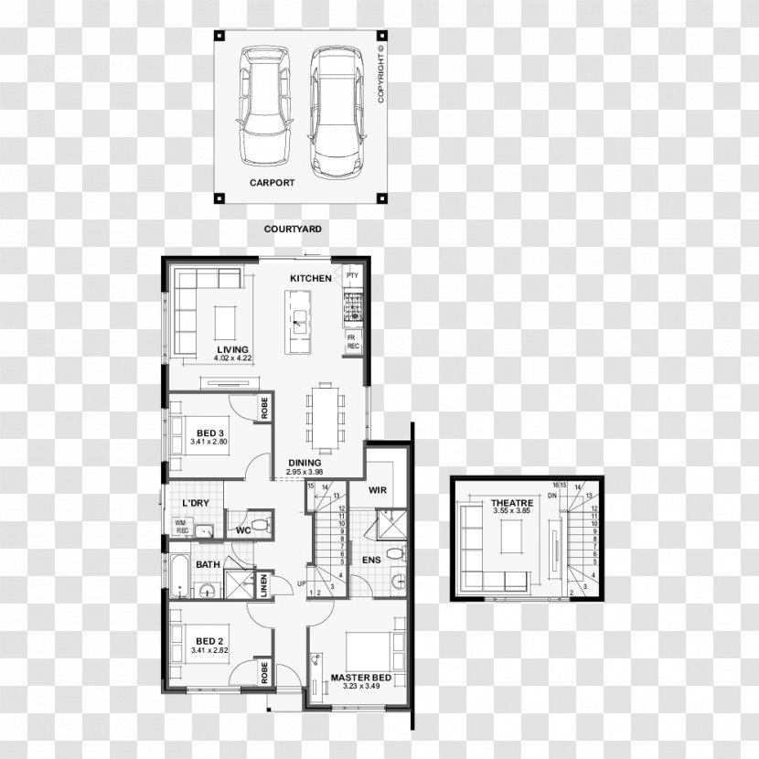 Floor Plan Ben Trager Homes House Open - Bedroom Transparent PNG