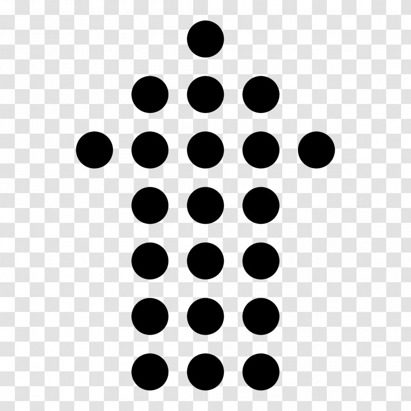 Dotted Arrow - Arrow Up Created With Dots Graphic Transparent PNG