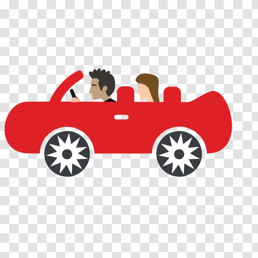 Car Vehicle Adobe Illustrator - Driving - Vector Sports Men And Women Transparent PNG