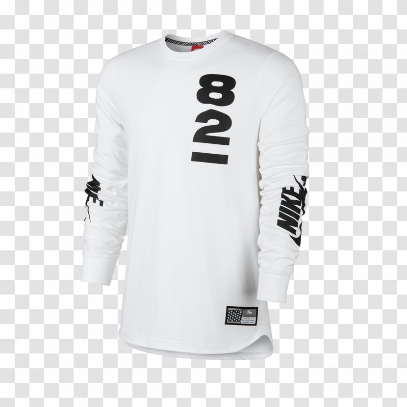 Long-sleeved T-shirt Nike Clothing - White - Sleeve Transparent PNG