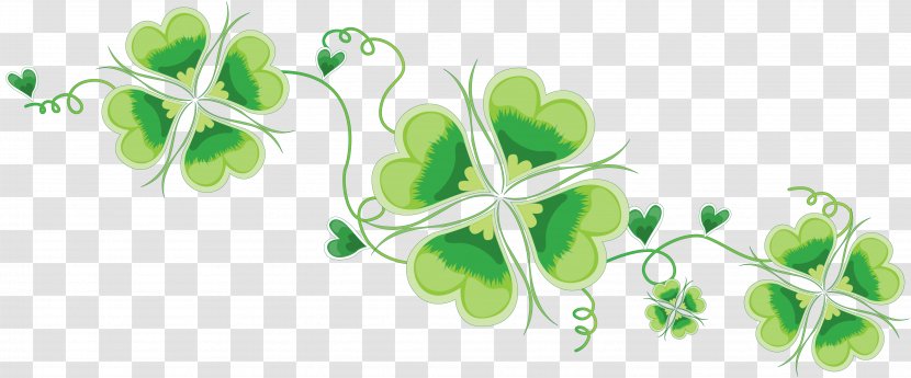 Four-leaf Clover Clip Art - Leaf - Lucky Symbols Transparent PNG