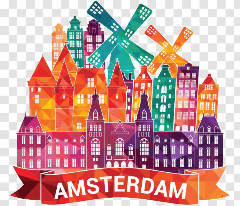 Vector Graphics Amsterdam Royalty-free Silhouette Clip Art - Skyline Transparent PNG