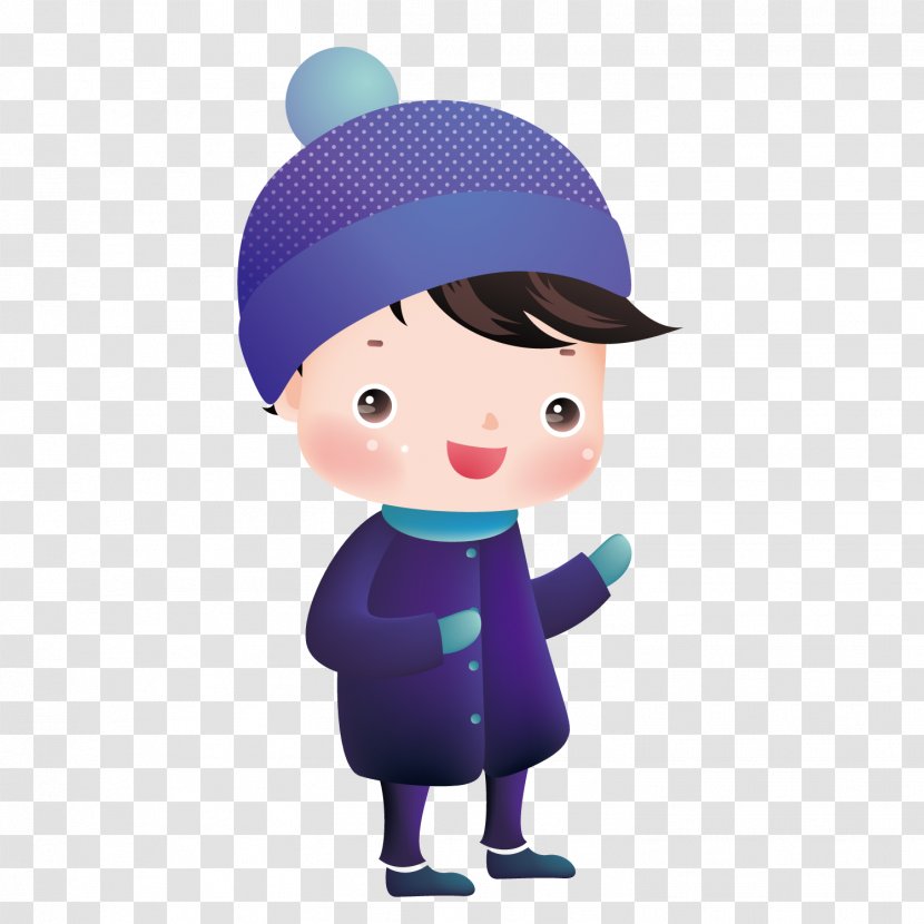 Child Snowman - Male - A Boy With Hat Transparent PNG