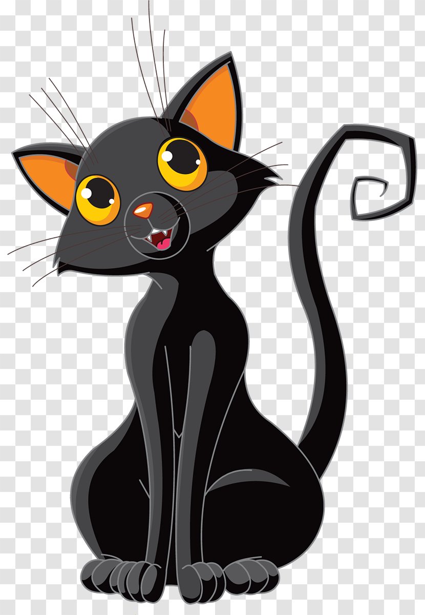 Cat Halloween Kitten Clip Art - Small To Medium Sized Cats - Witch Transparent PNG