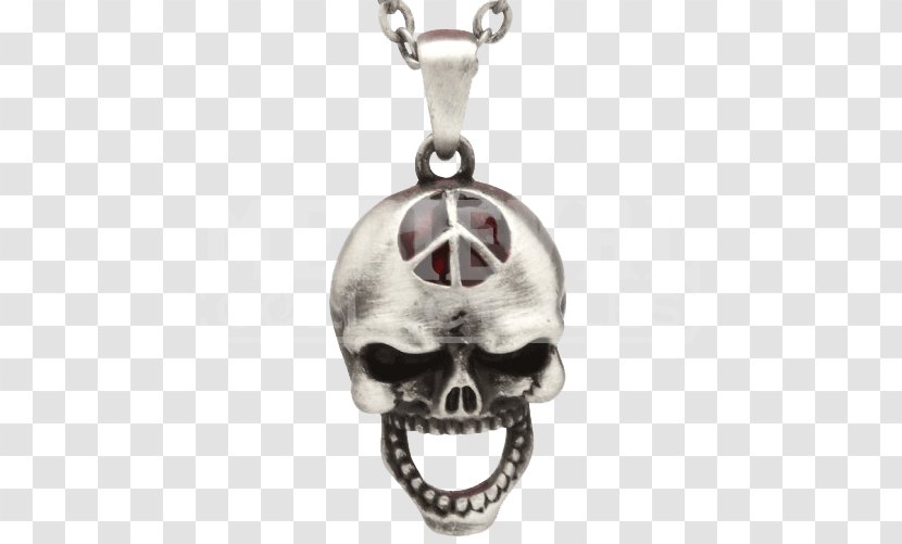 Locket Necklace Charms & Pendants Skull Silver Transparent PNG