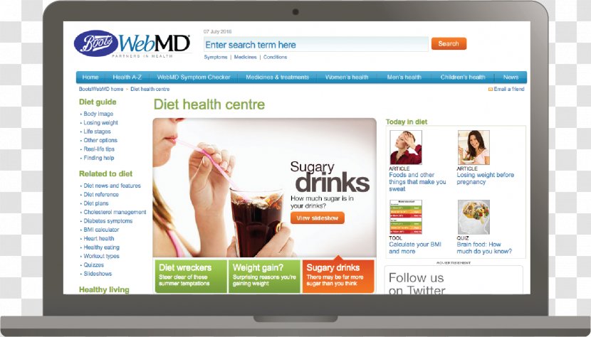 Web Page Health Care Boots UK Online Advertising Sainsbury's Active Kids - Computer Monitor Transparent PNG