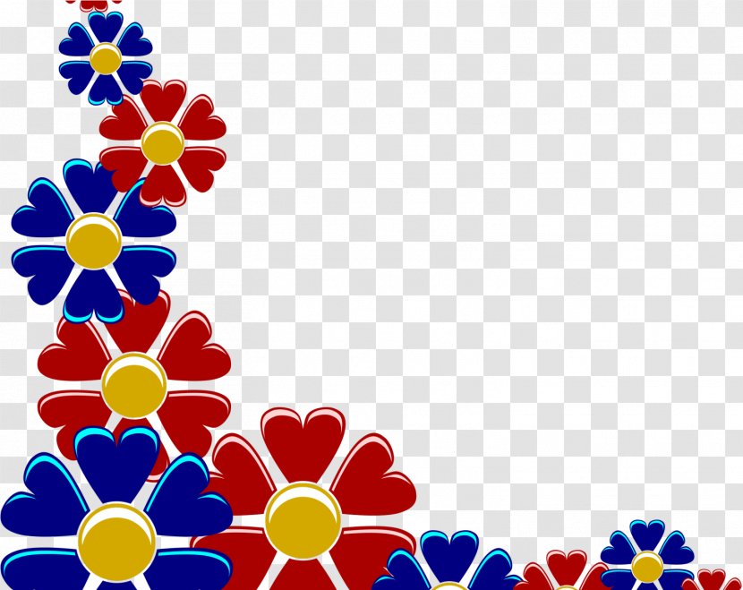Clip Art Borders And Frames Flower Openclipart - Russia Day Template Design Transparent PNG