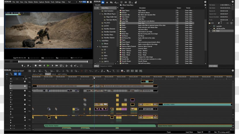 Edius Video Editing Software Non-linear System 4K Resolution - Visual Effects - 4k Transparent PNG