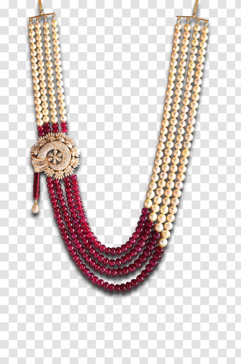 Bead Necklaces Jewellery Ruby - Sautoir - Necklace Transparent PNG