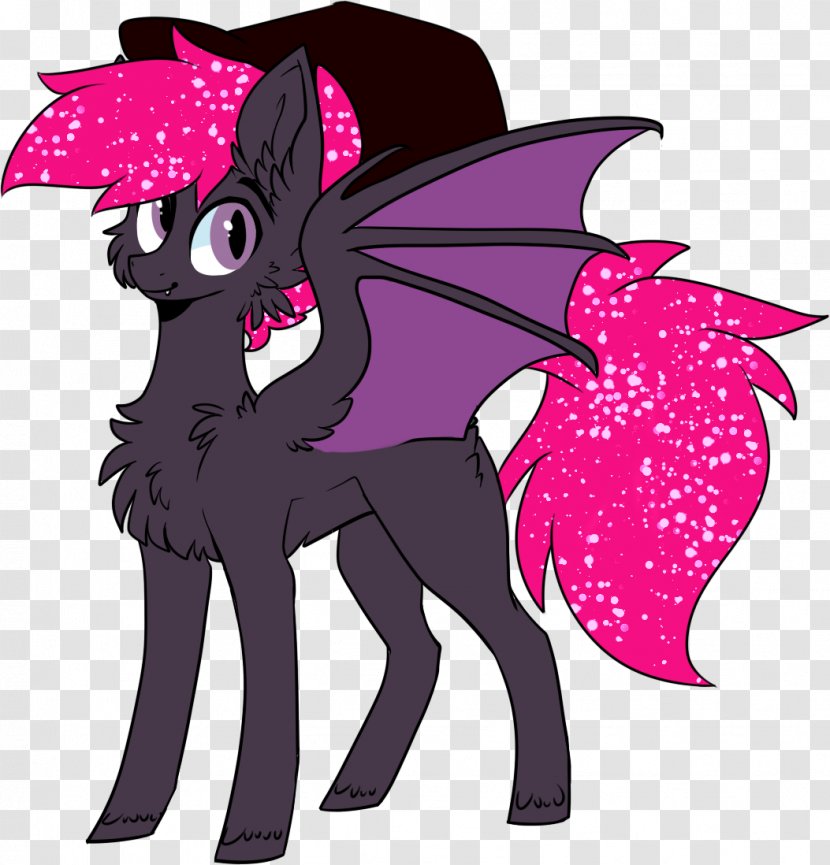 Horse Clip Art Illustration Demon BAT-M - Violet Transparent PNG