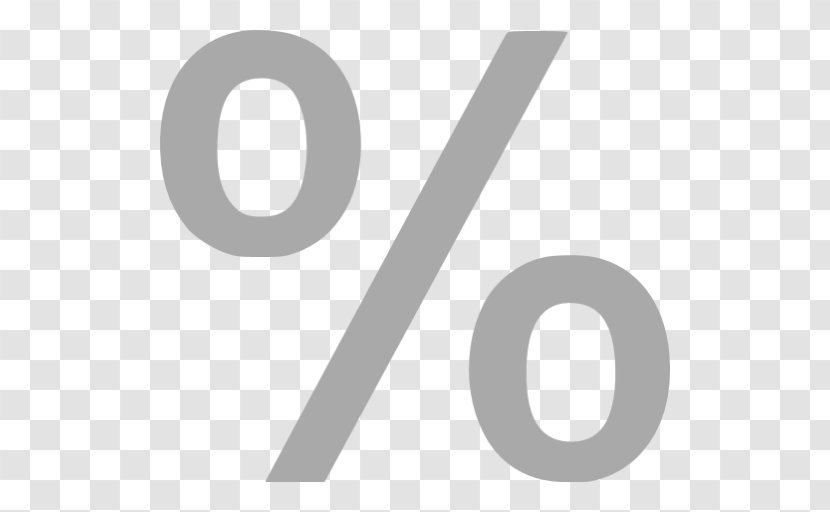 Percentage Symbol Grey Emoji - Number Transparent PNG