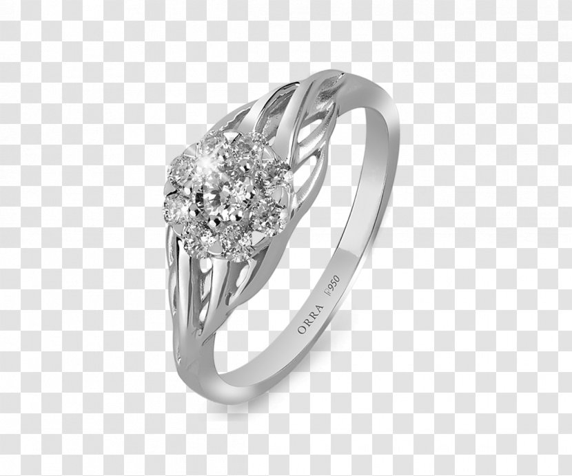 Wedding Ring Platinum Jewellery Diamond - Gold Transparent PNG