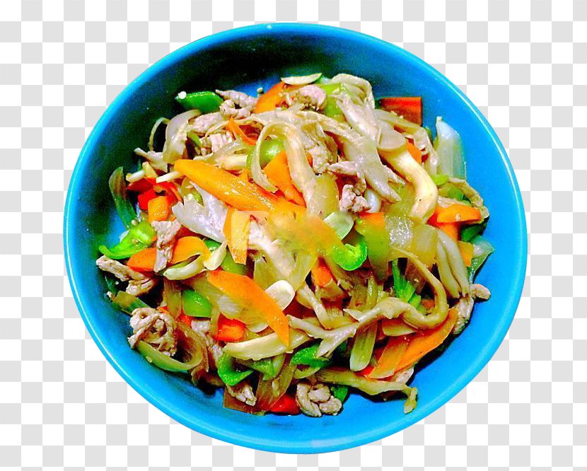 Chow Mein Chinese Noodles Pepper Steak Meat Vegetable - Frying - Onion Mushroom Pork Transparent PNG