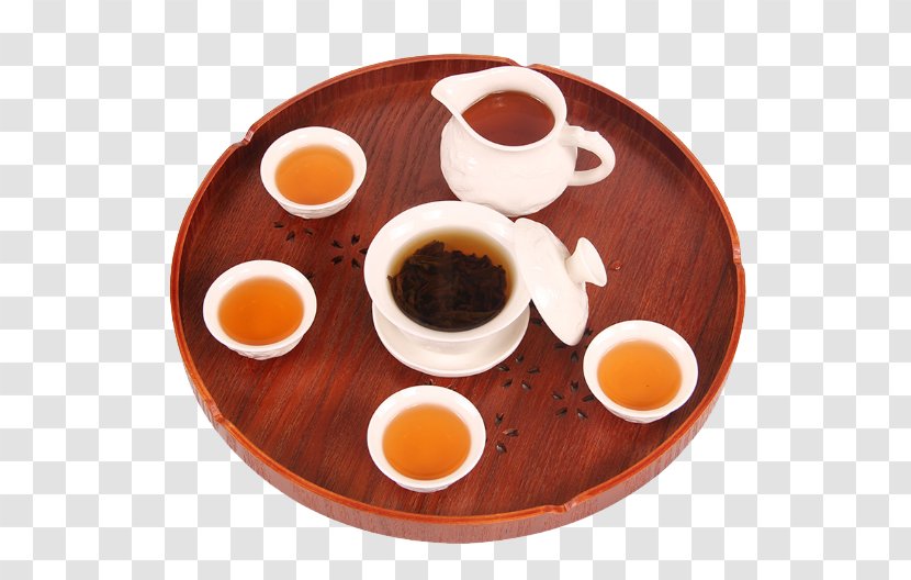 Tray Wood Cup Living Room Plate - Tea Transparent PNG