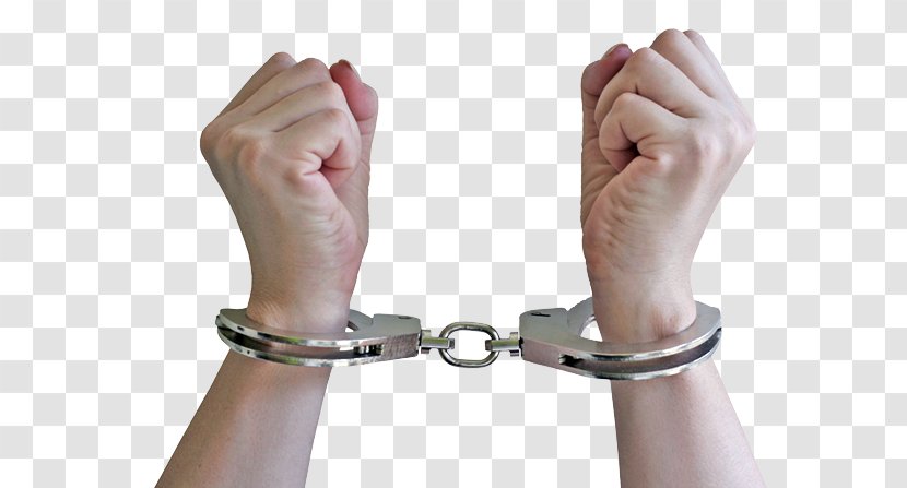 Handcuffs Crime Police Officer - Wrist Transparent PNG