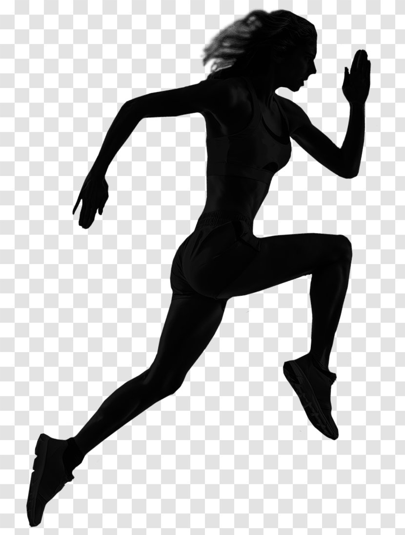 Athlete Running Doping In Sport - Silhouette Transparent PNG