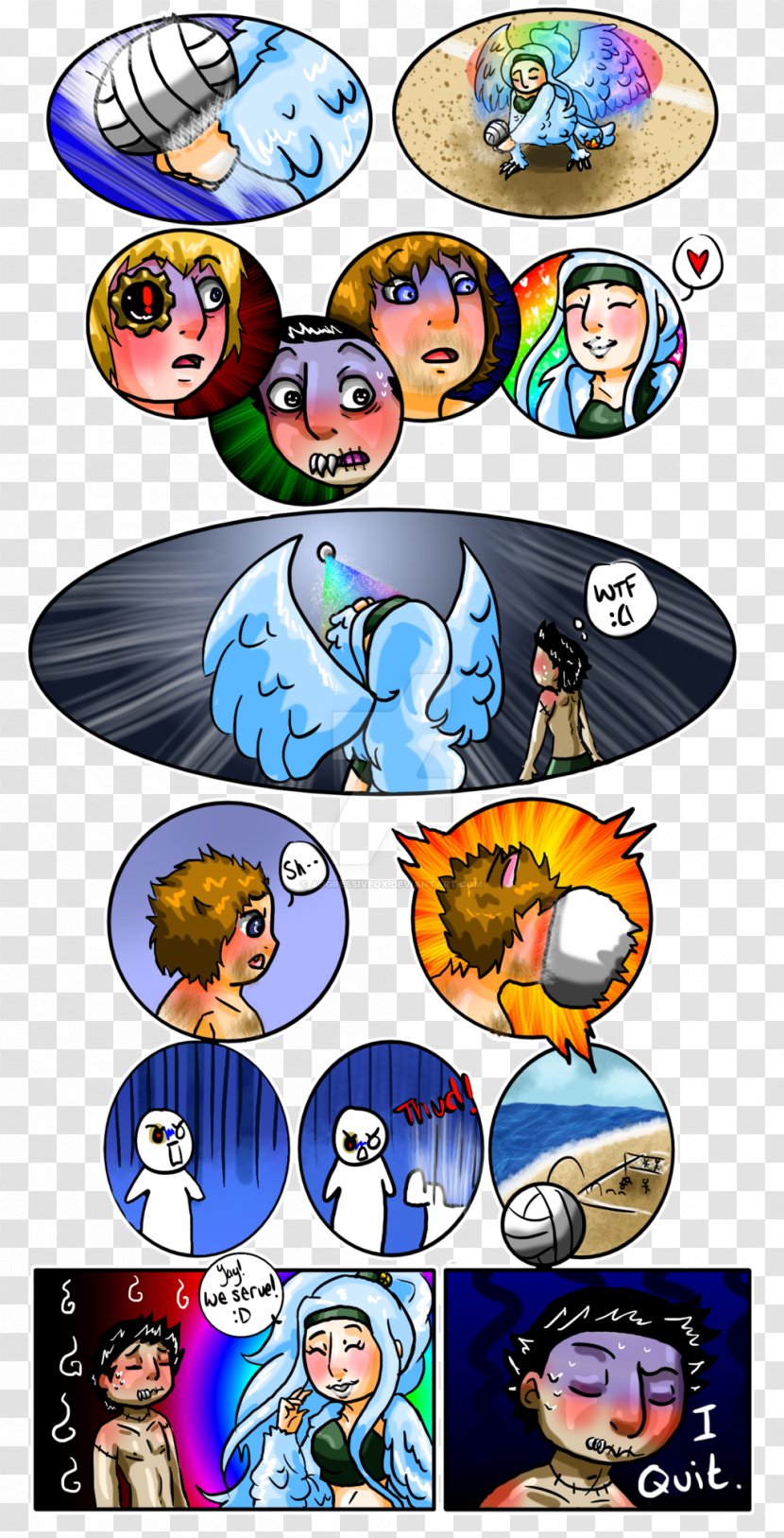 When The Monsters Come Out To Play Illustration Comics Cartoon Human - Cassio Transparent PNG
