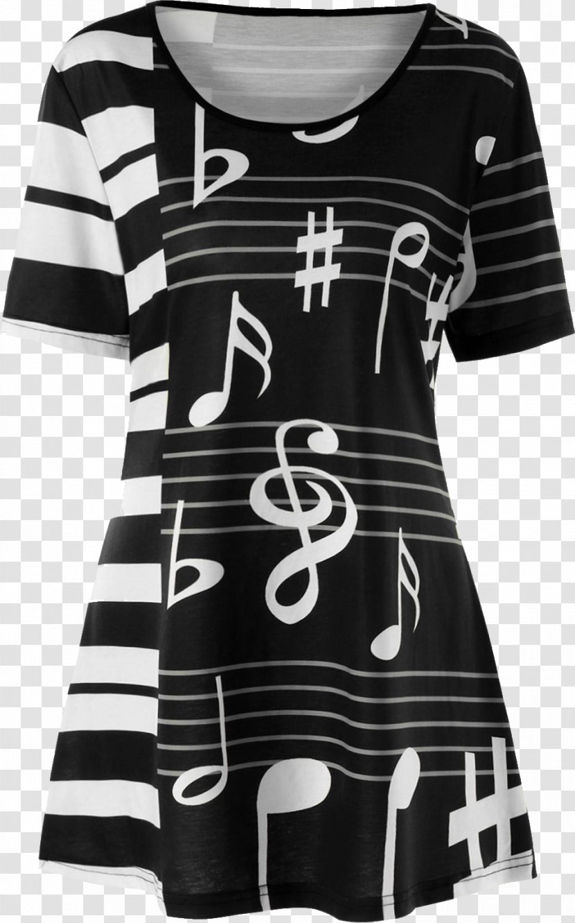 T-shirt Dress Key Musical Note Clothing - Tshirt Transparent PNG