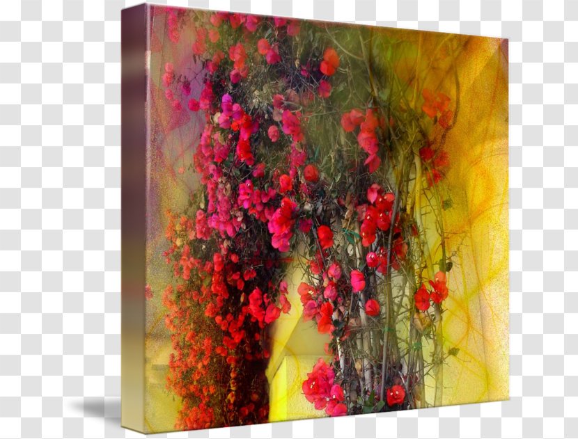 Floral Design Acrylic Paint Still Life Art Gallery Wrap - Flower Transparent PNG
