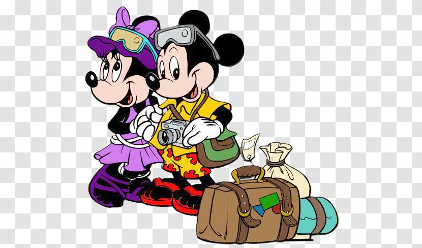Minnie Mouse Mickey Clip Art Travel Image - Cartoon - And Road Trip Transparent PNG