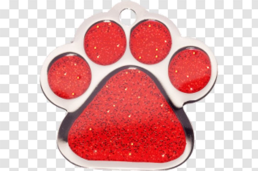 Pet Tag Dog Engraving Red - Cat Transparent PNG