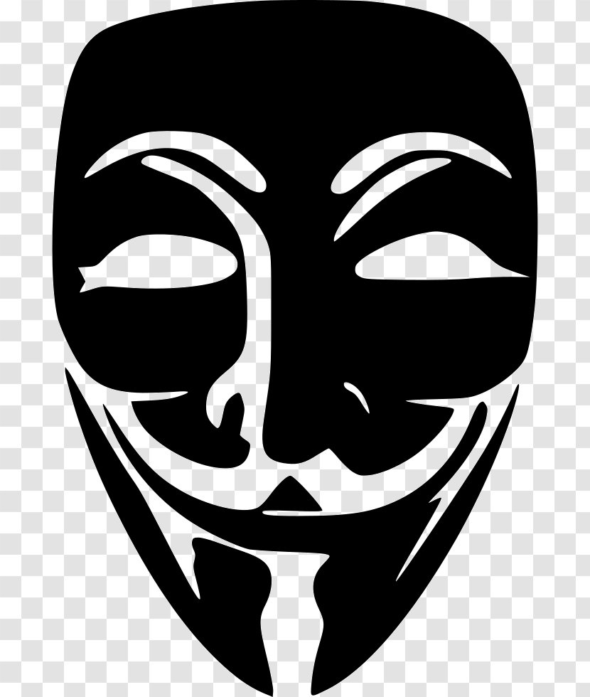 Guy Fawkes Mask Anonymous Transparent PNG