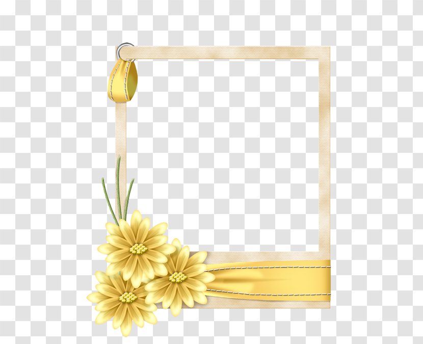 Picture Frames Yellow Photo Frame Image Wooden - Flower - Letter L Transparent PNG