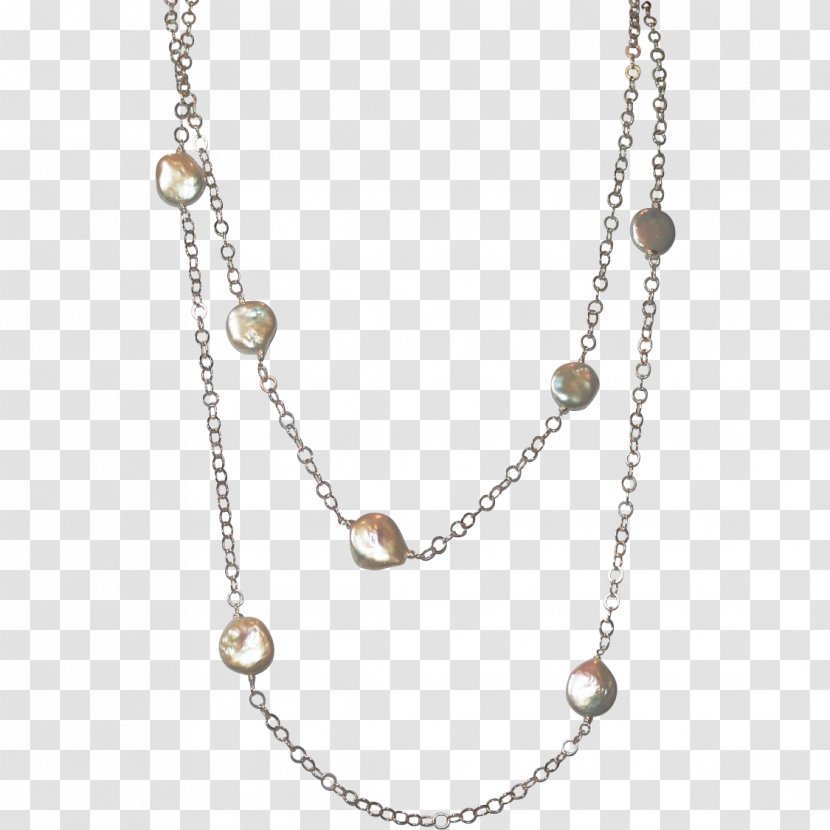 Pearl Necklace Body Jewellery Chain - Gemstone Transparent PNG