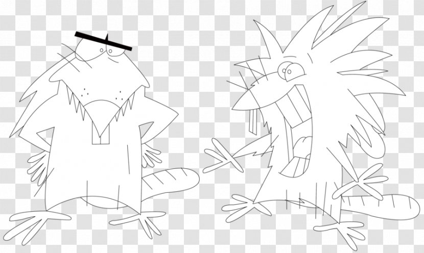 Line Art White Cartoon Sketch - Flora - Angry Beavers Transparent PNG