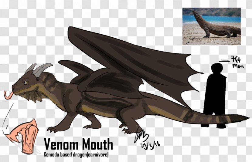 Komodo Dragon Animal Venom Fantasy - Digital Art Transparent PNG