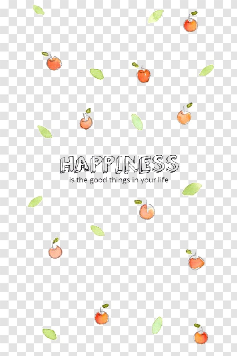 Wallpaper - Yellow - Floating Apples Transparent PNG