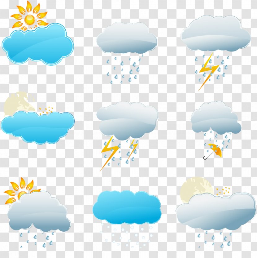Weather Forecasting Snow Rain Icon - Text - Free Forecast Pull Material Transparent PNG