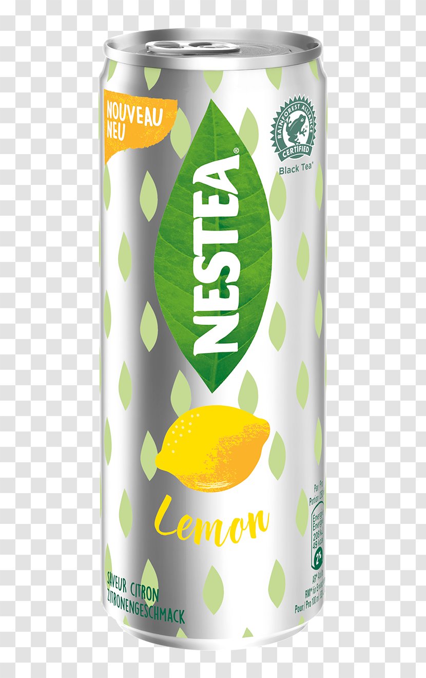 NESTEA Drink Can Lemon Steel And Tin Cans - Fanta Peach 355 Ml - Tea Transparent PNG