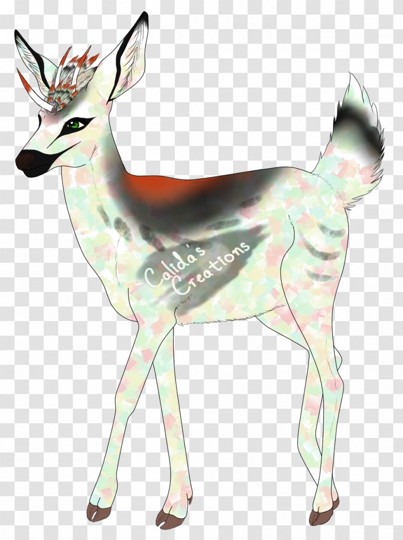 Reindeer Cartoon - Roe Deer - Animal Figure Tail Transparent PNG