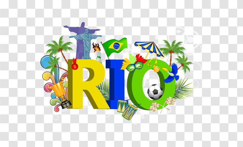 Rio De Janeiro 2016 Summer Olympics Clip Art - Flag Of Brazil - Olympic Element Transparent PNG