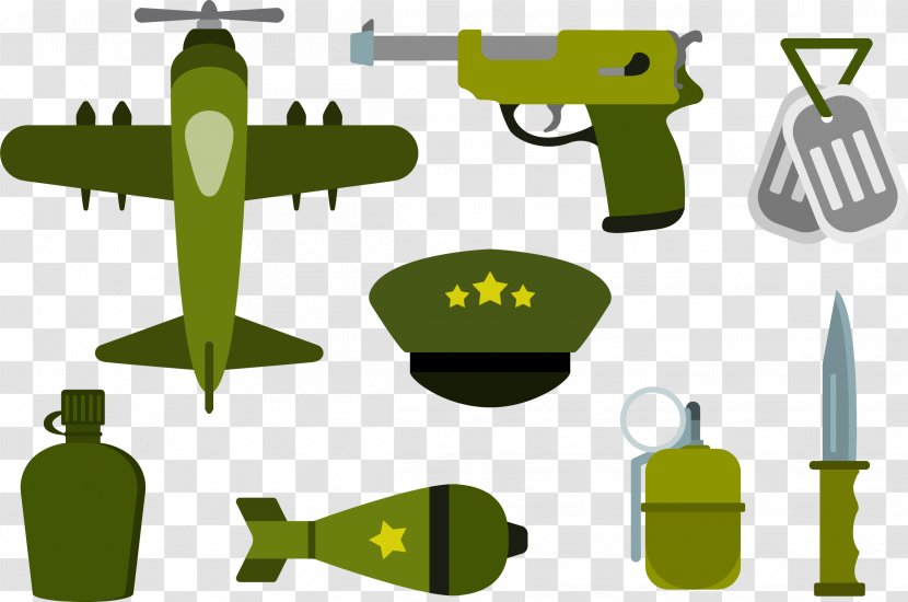 Airplane Army Military Soldier - Brand - Green Equipment Transparent PNG